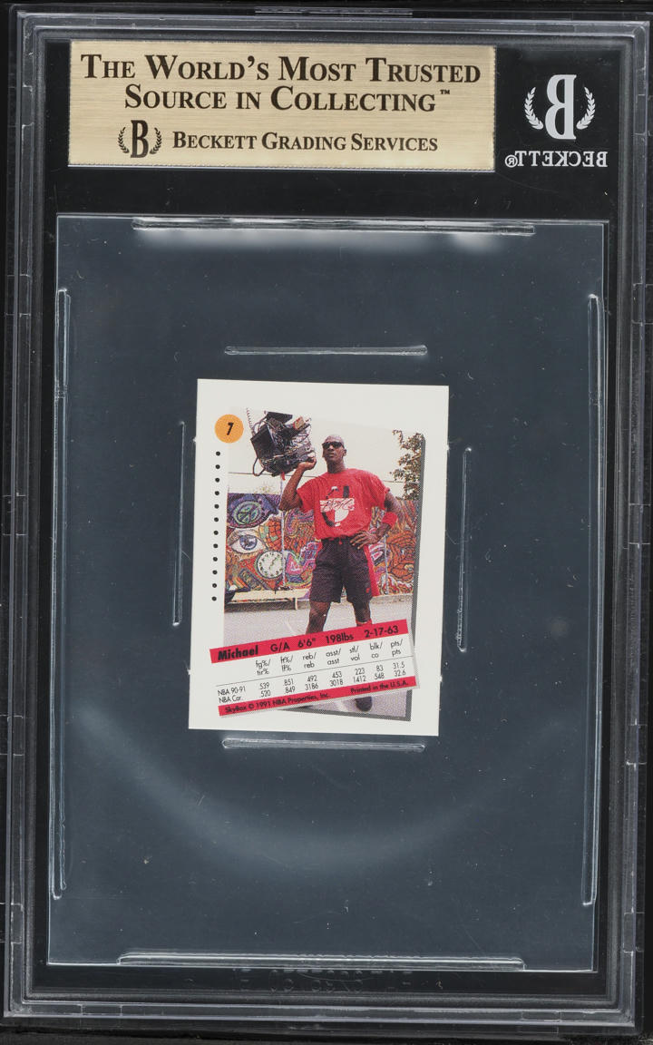 1991 Skybox Canadian Minis Michael Jordan #7 BGS 9.5 GEM MINT