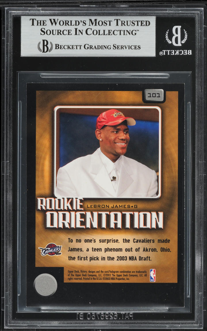 2003 Upper Deck Victory LeBron James SP ROOKIE #101 BGS 9 MINT