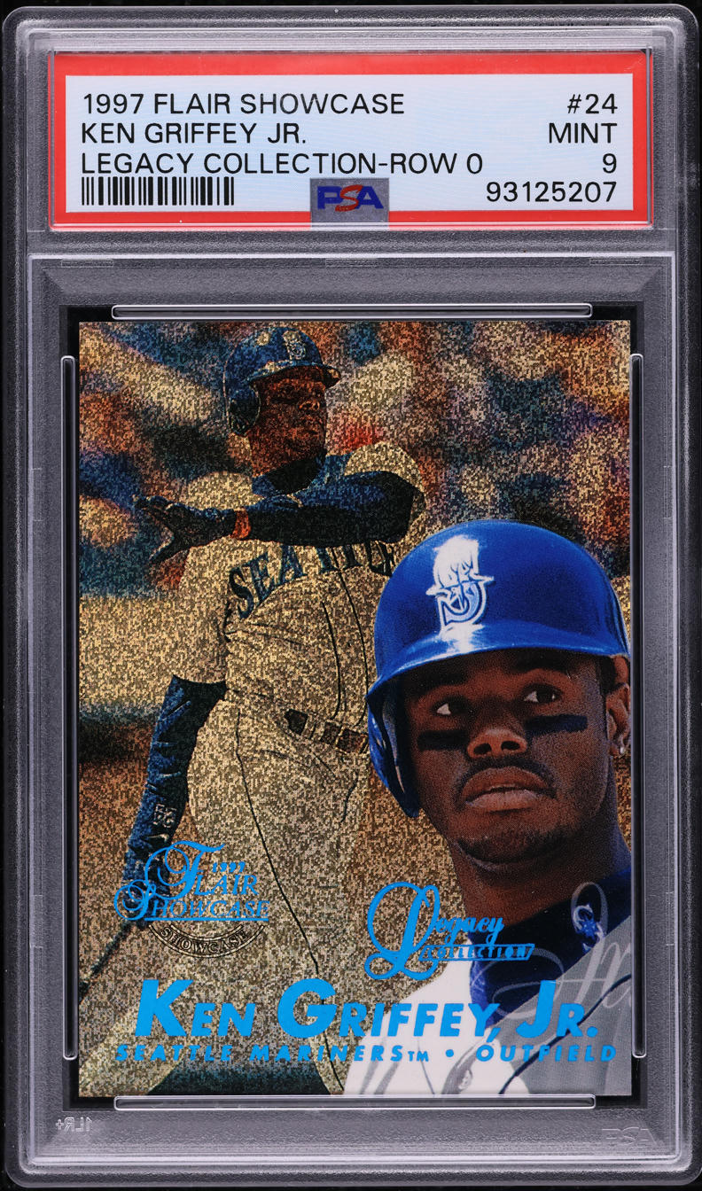 1997 Flair Showcase Legacy Collection Row 0 Ken Griffey Jr. /100 #24 PSA 9 MINT