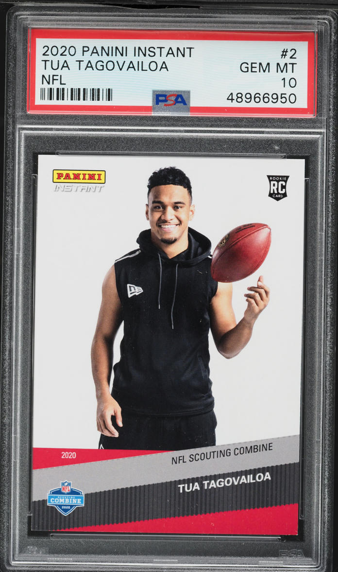 2020 Panini Instant NFL Tua Tagovailoa ROOKIE #2 PSA 10 GEM MINT