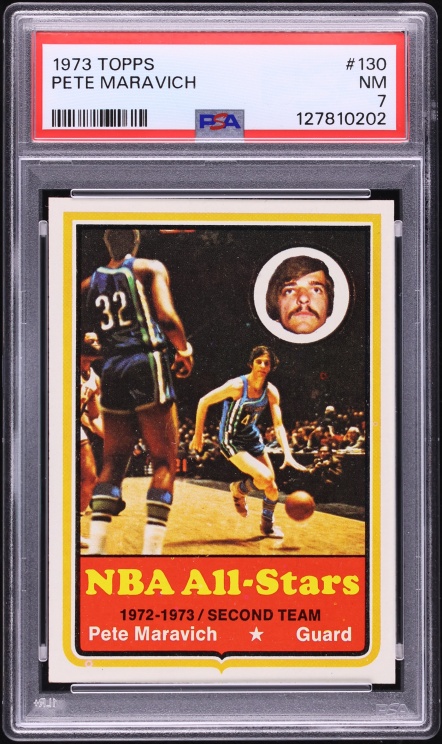 1973 Topps Basketball Pete Maravich #130 PSA 7 NRMT