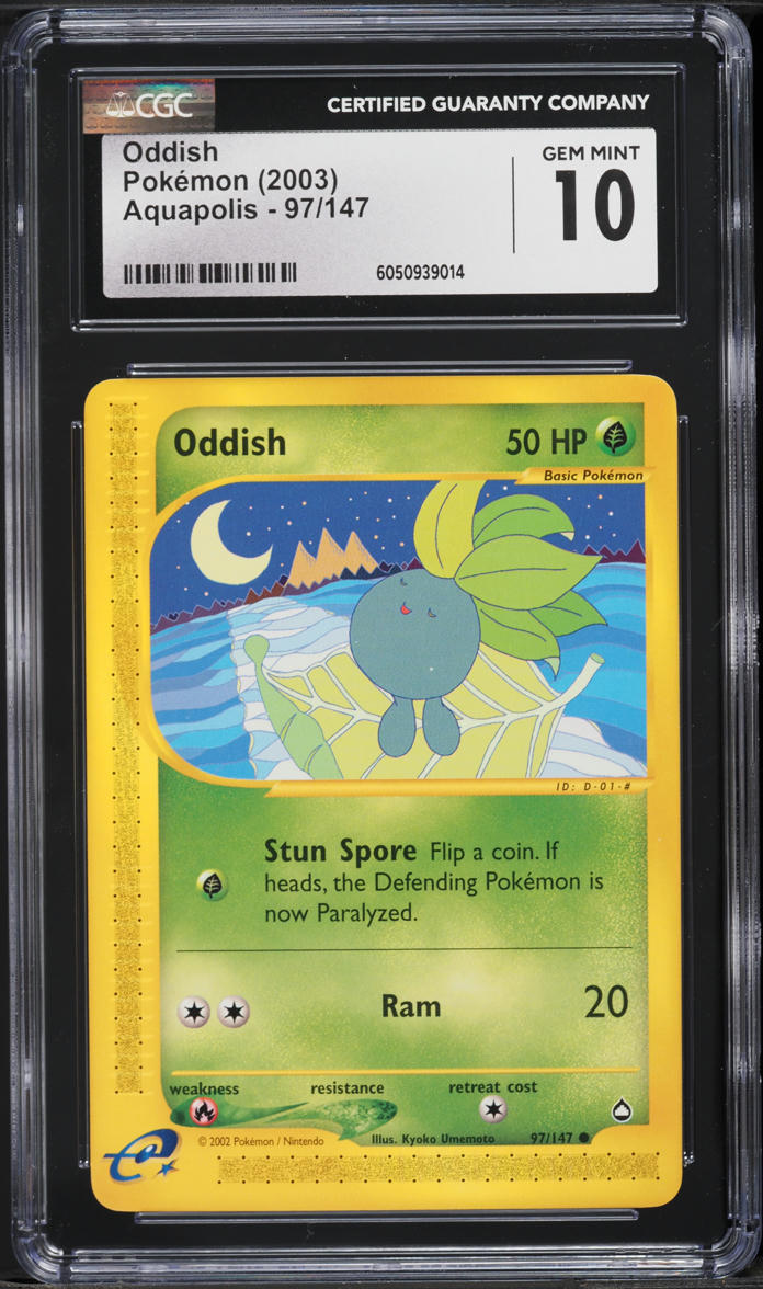 2003 Pokemon Aquapolis Oddish #97 CGC 10 GEM MINT