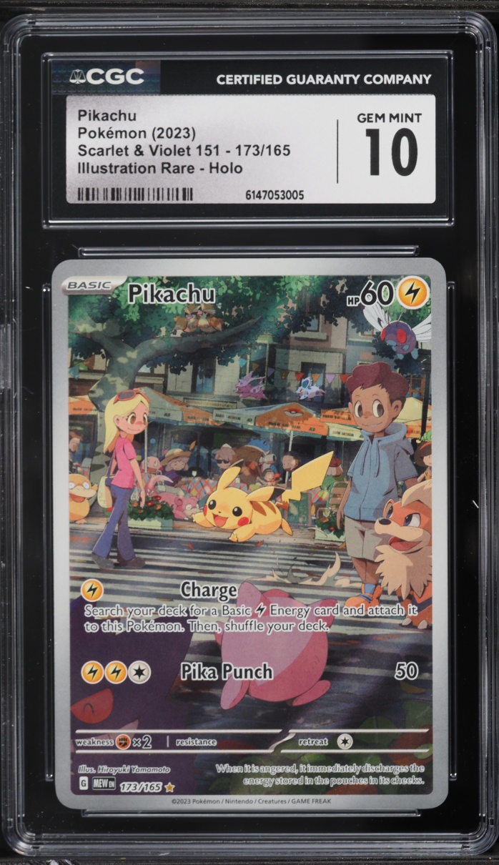 2023 Pokemon Scarlet & Violet 151 IR Pikachu #173 CGC 10 GEM MINT