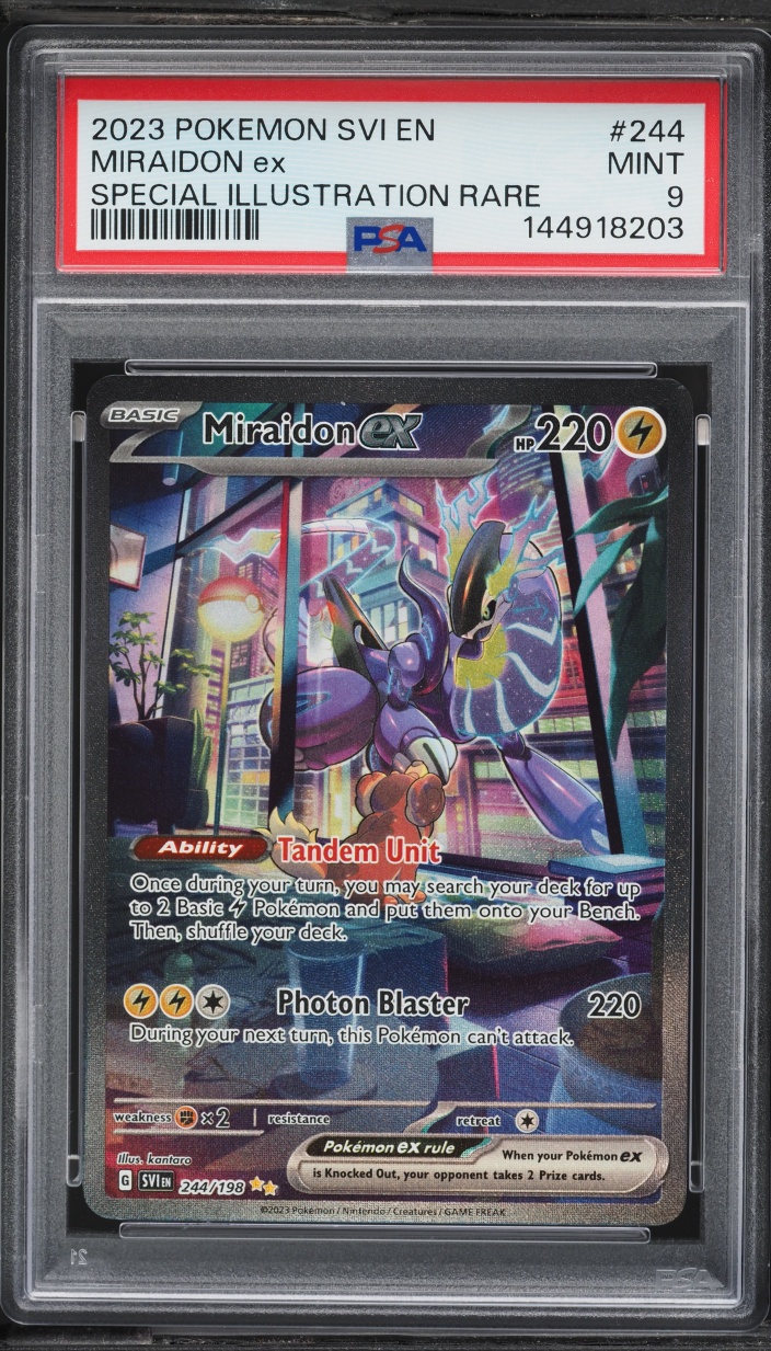 2023 Pokemon Scarlet & Violet SIR Miraidon ex #244 PSA 9 MINT