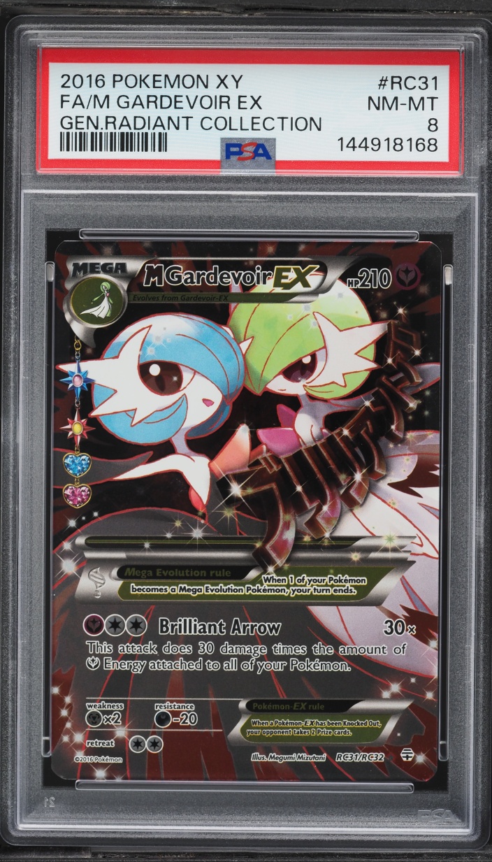 2016 Pokemon XY Generations Radiant Collection Full Art M Gardevoir EX #RC31 PSA 8 NM-MT
