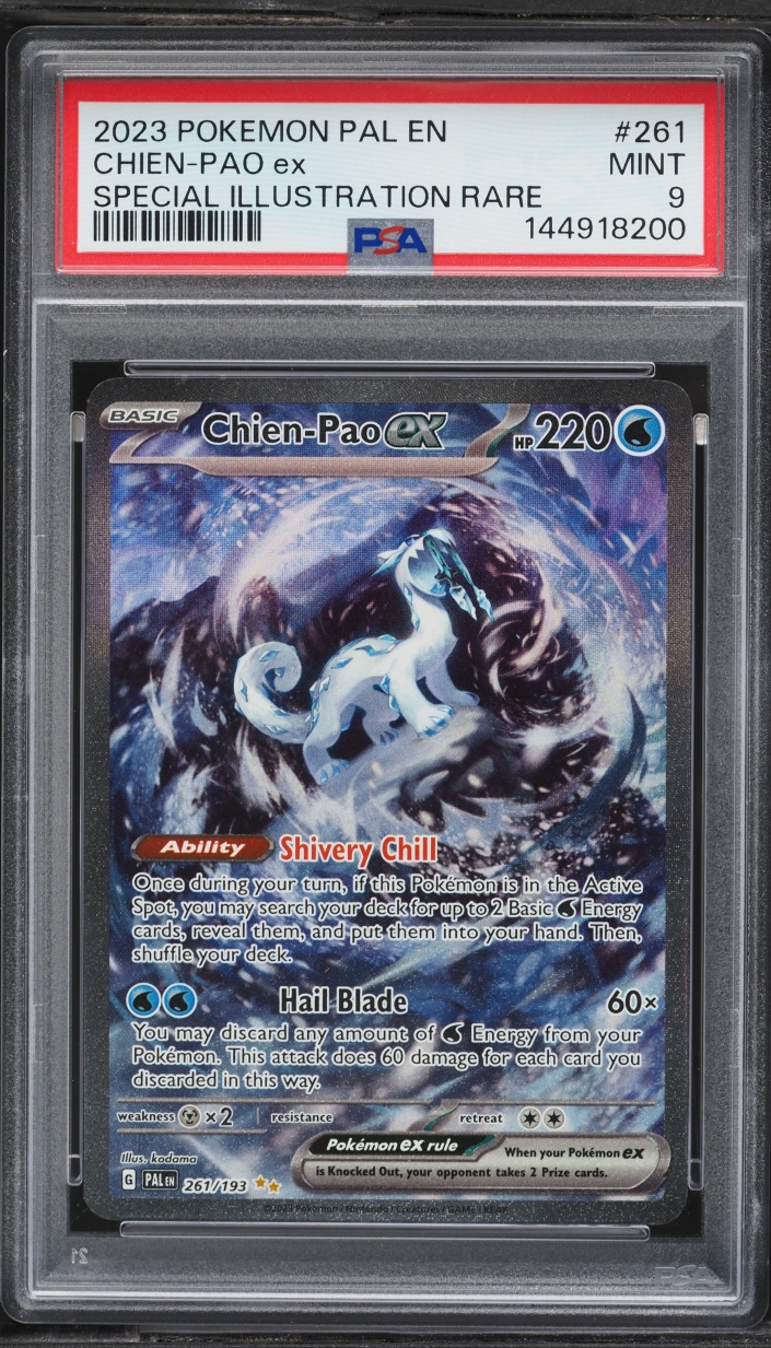 2023 Pokemon Scarlet & Violet Paldea Evolved SIR Chien-Pao ex #261 PSA 9 MINT