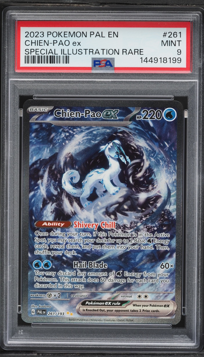 2023 Pokemon Scarlet & Violet Paldea Evolved SIR Chien-Pao ex #261 PSA 9 MINT