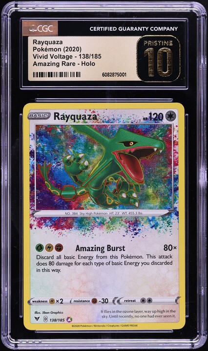 2005 Pokemon EX Emerald Holo Rayquaza #9 CGC 10 GEM MINT on