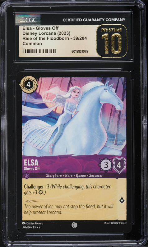 ELSA　psa10 【ロルカナ/Lorcana】 PSA10 Elsa FOIL enchanted Disney LORCANA TCG The first
