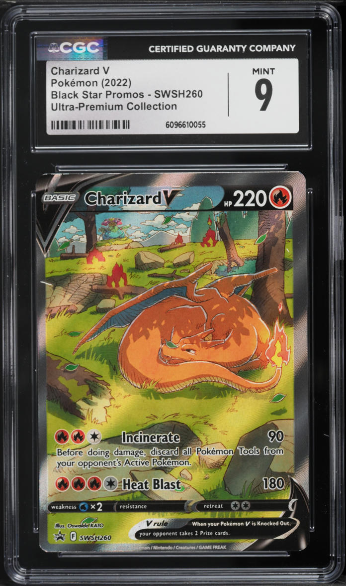 2022 Pokemon Sword & Shield Promo Ultra Premium Alt Art Charizard V #260 CGC 9 MINT