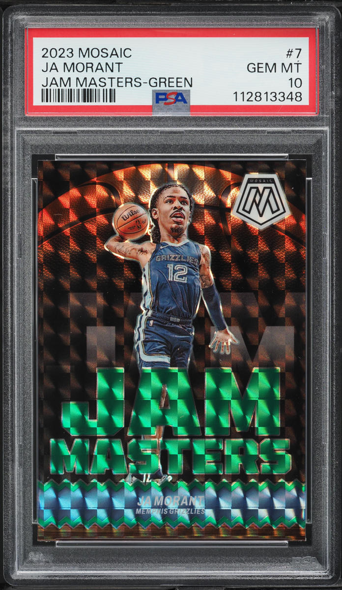 2023 Panini Mosaic Jam Masters Green Ja Morant #7 PSA 10 GEM MINT
