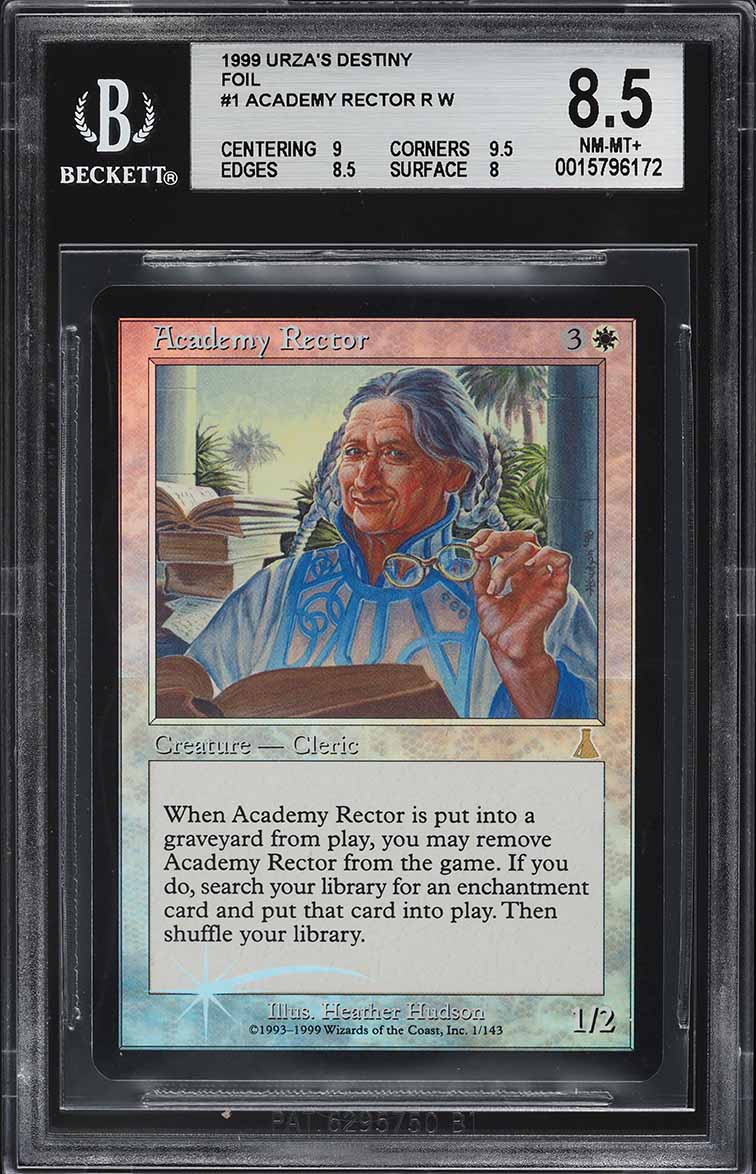 1999 Magic The Gathering MTG Urza's Destiny Academy Rector R W BGS