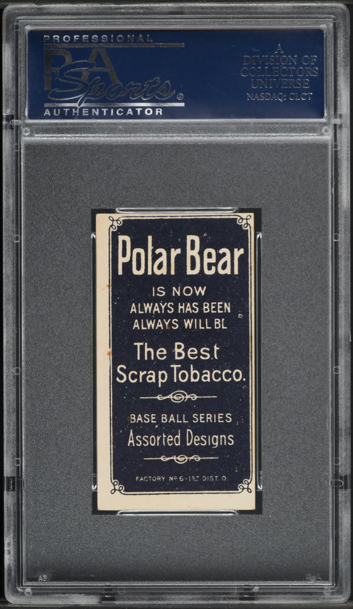 1909-11 T206 Harry Davis PHIL. DAVIS FRONT, POLAR BEAR PSA 5 EX