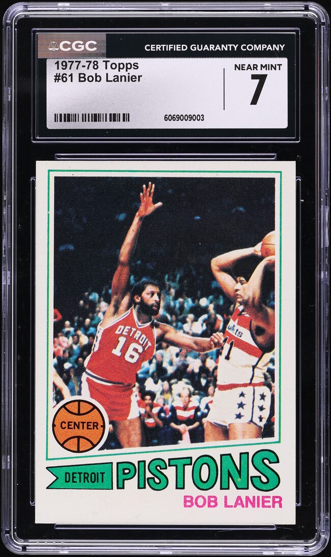 1977 Topps Basketball Bob Lanier #61 CGC 7 NRMT