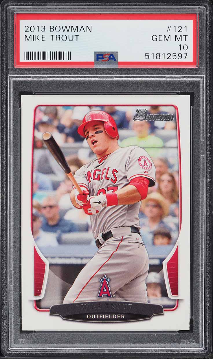 2013 Bowman Mike Trout #121 PSA 10 GEM MINT