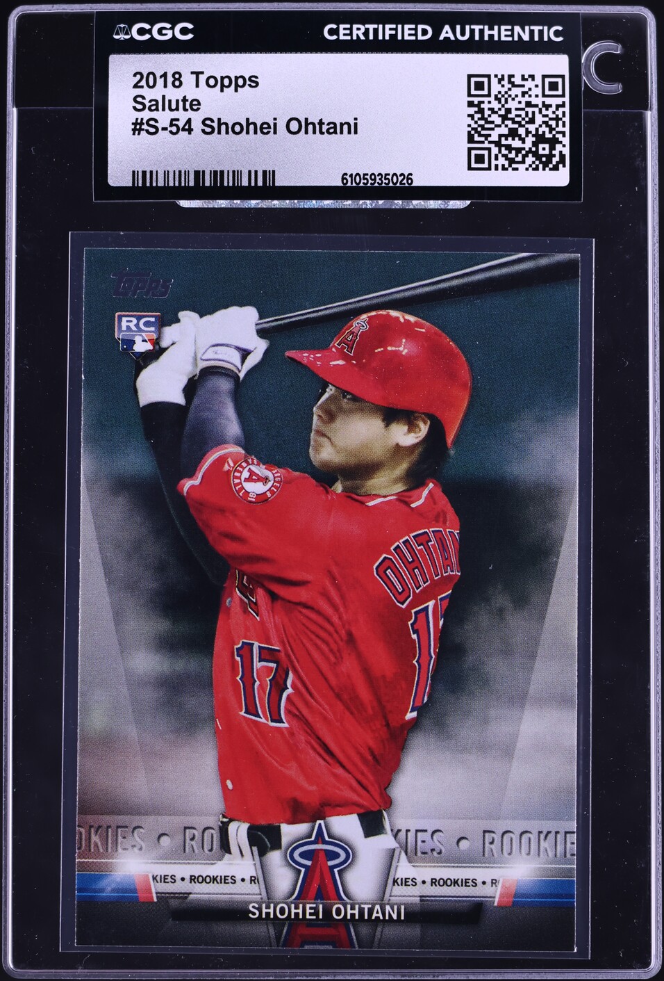 2018 Topps Salute Shohei Ohtani ROOKIE #S-54 CGC AUTH