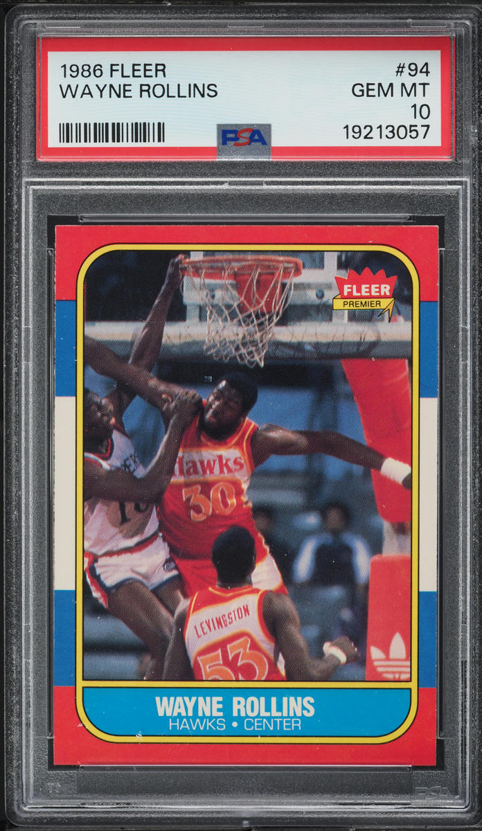 1986 Fleer Basketball Tree Rollins #94 PSA 10 GEM MINT