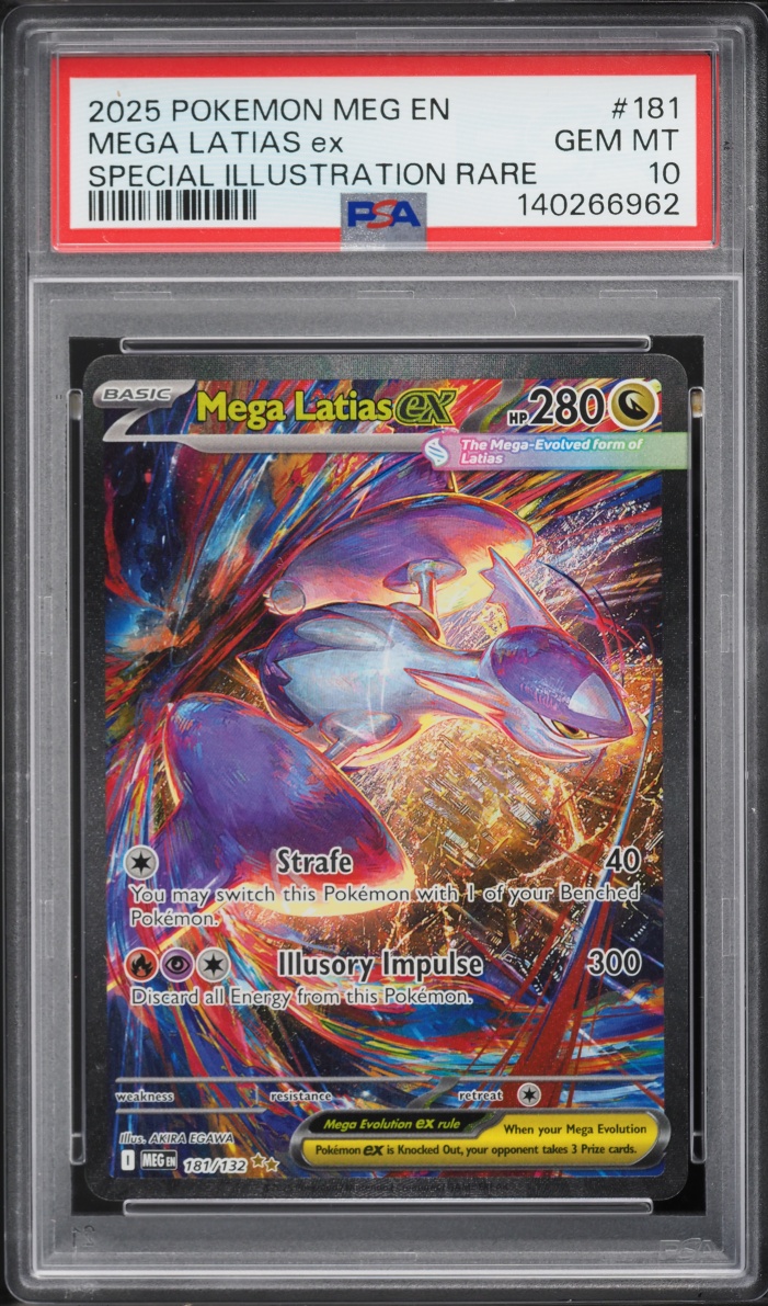 2025 Pokemon Mega Evolution SIR Mega Latias ex #181 PSA 10 GEM MINT