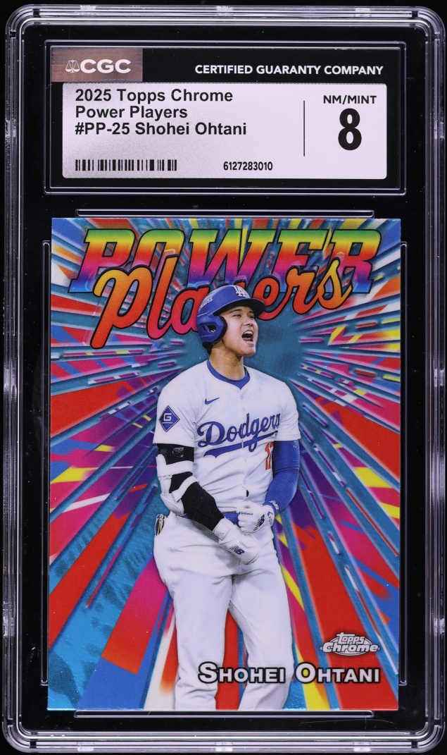 2025 Topps Chrome Power Players Shohei Ohtani #PP-25 CGC 8 NM-MT