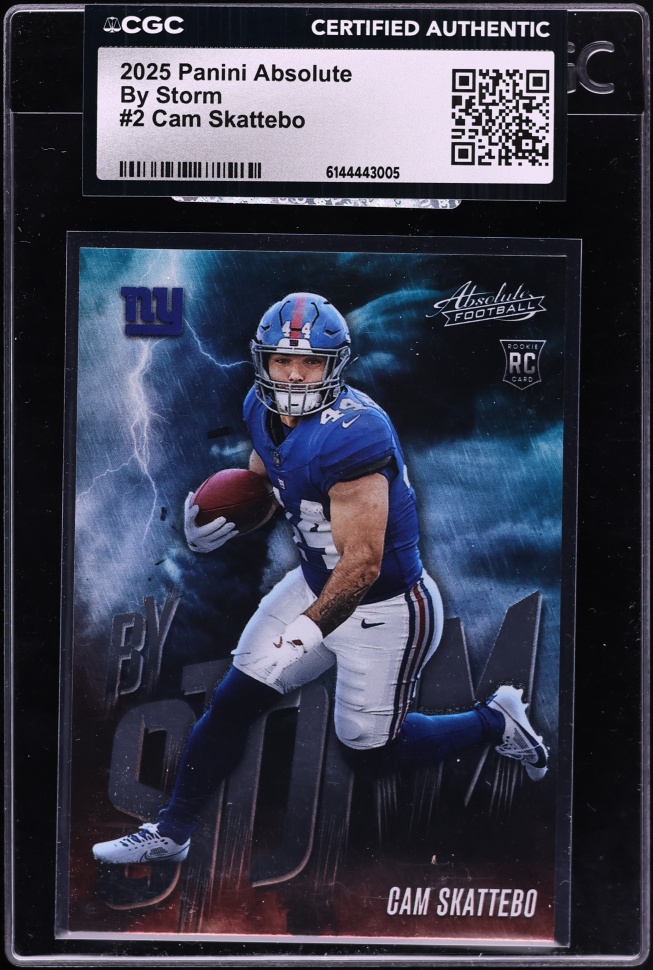 2025 Absolute By Storm Cam Skattebo ROOKIE #2 CGC AUTH