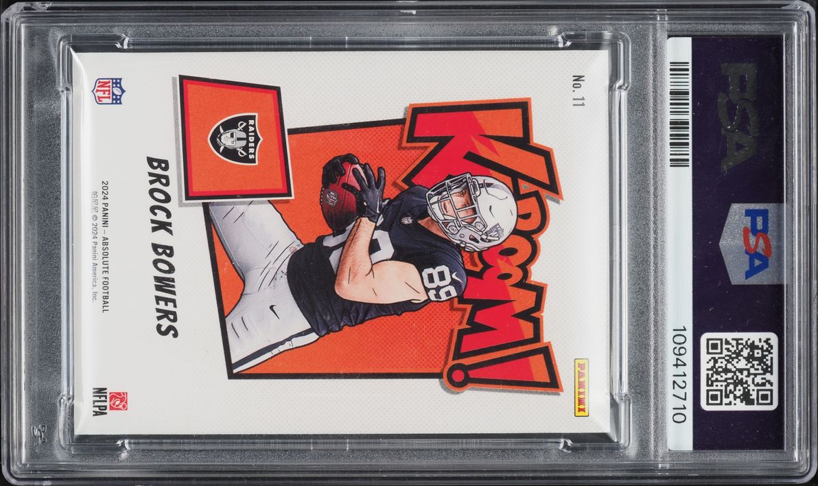 2024 Absolute Kaboom Horizontal Brock Bowers ROOKIE #11 PSA 10 GEM MINT