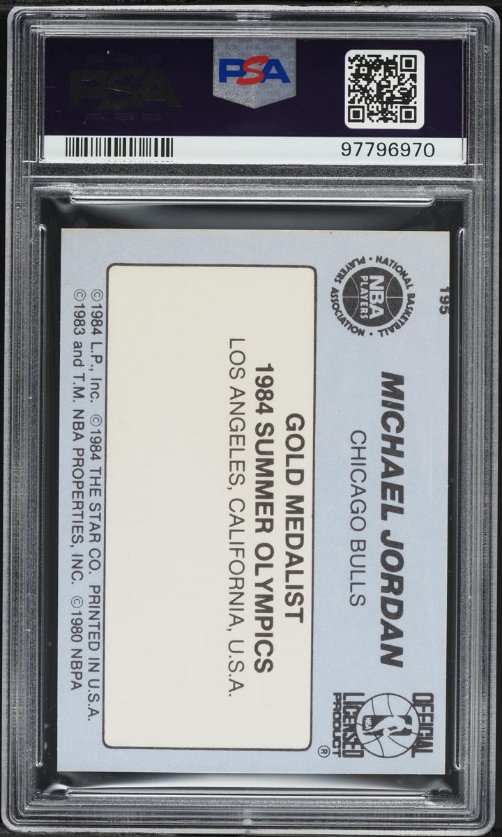 1984 Star Basketball Michael Jordan ROOKIE #195 PSA 5 EX