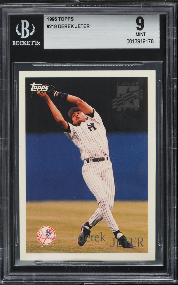 1996 Topps Derek Jeter ROOKIE #219 BGS 9 MINT