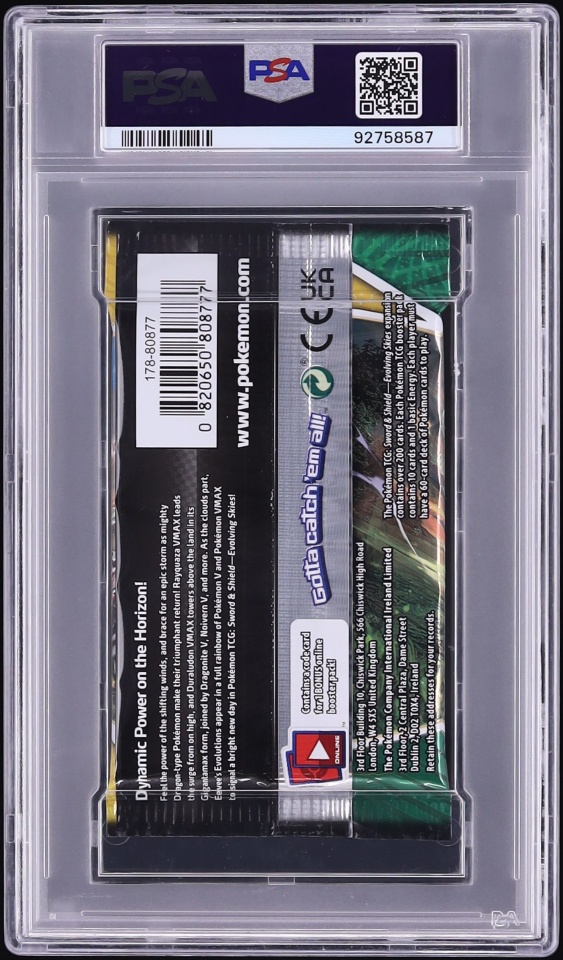 2021 Pokemon Sword & Shield Evolving Skies Foil Pack Sylveon PSA 10 GEM MINT