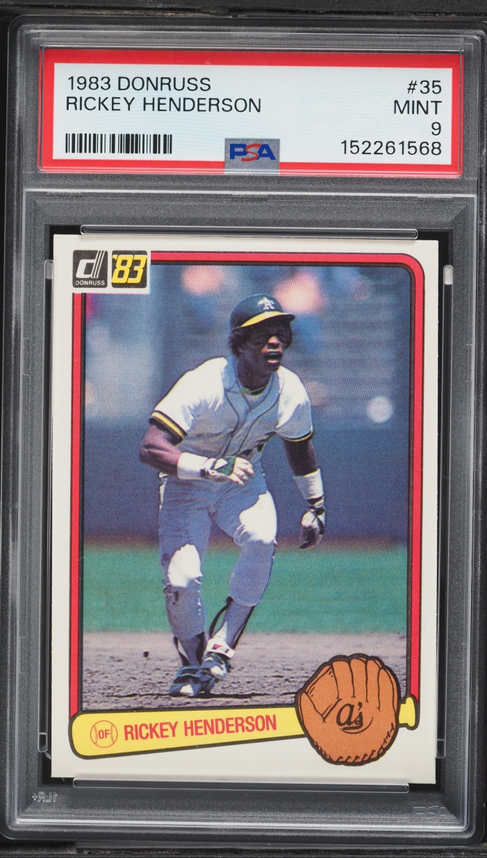 1983 Donruss Rickey Henderson #35 PSA 9 MINT