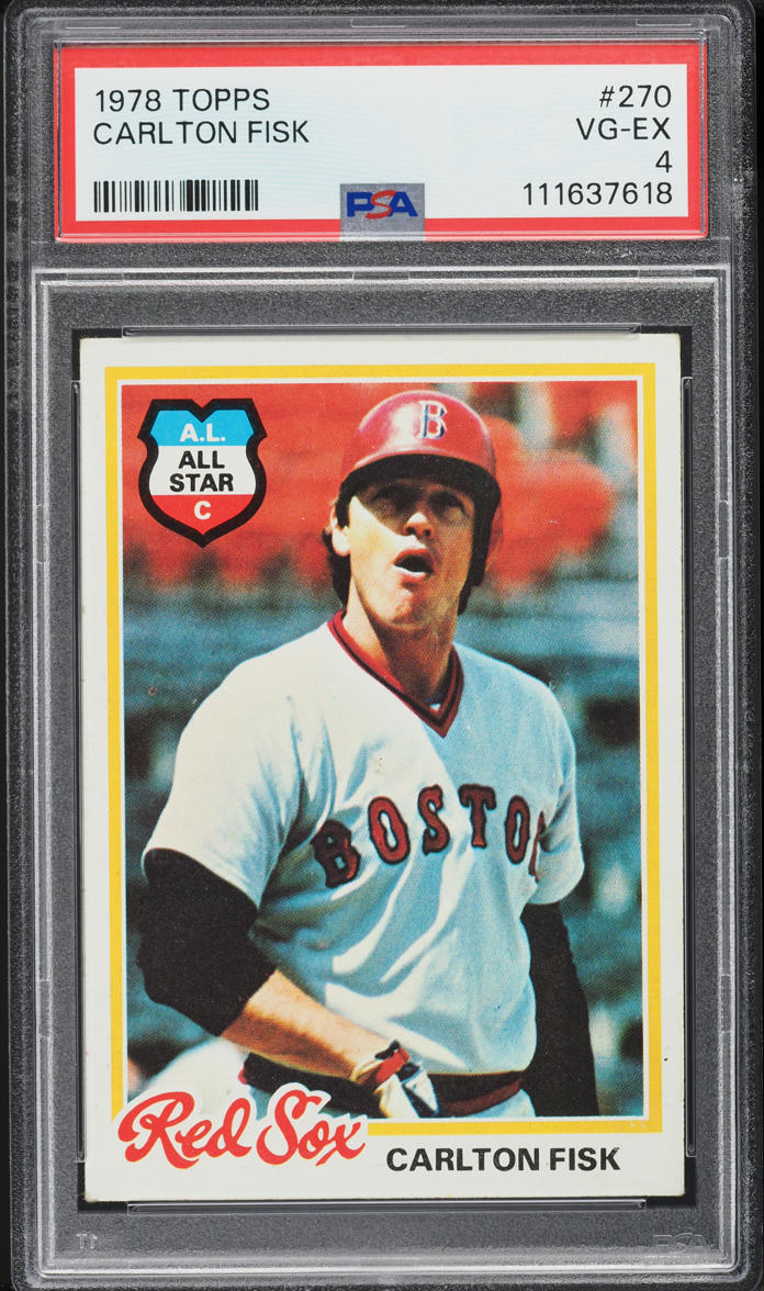 1978 Topps Carlton Fisk #270 PSA 4 VGEX