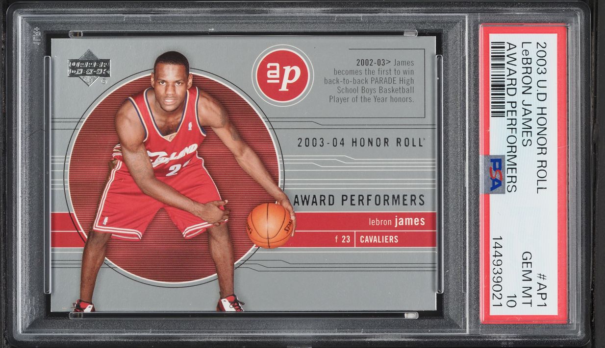 2003 Upper Deck Honor Roll Award Performers LeBron James ROOKIE #AP1 PSA 10 GEM MINT