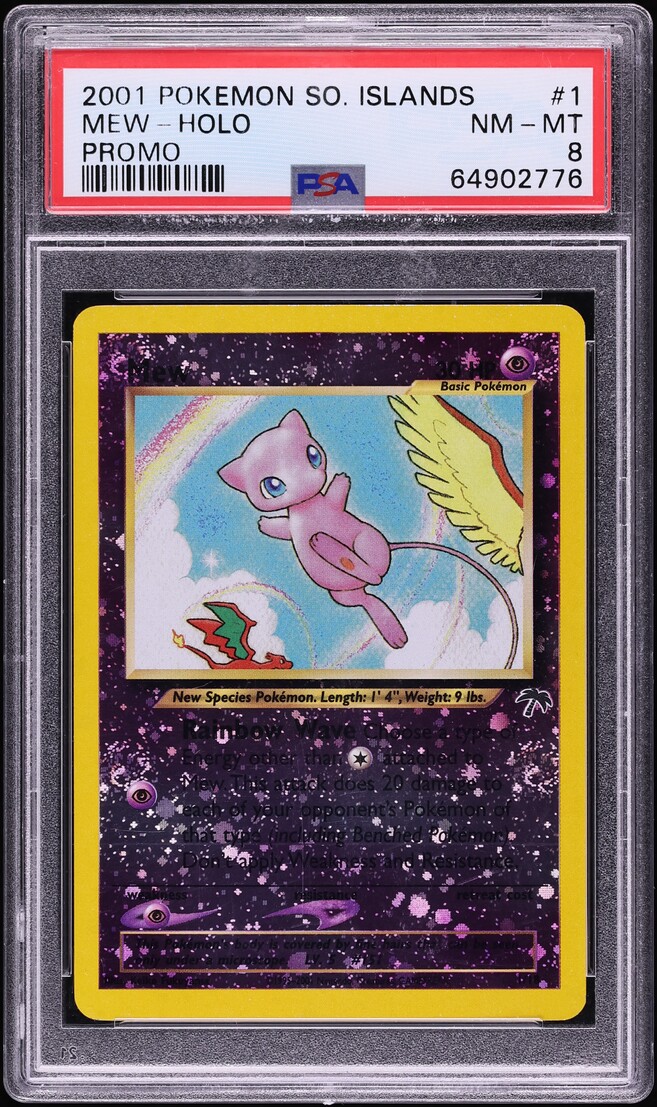 2001 Pokemon Southern Islands Promo Holo Mew #1 PSA 8 NM-MT