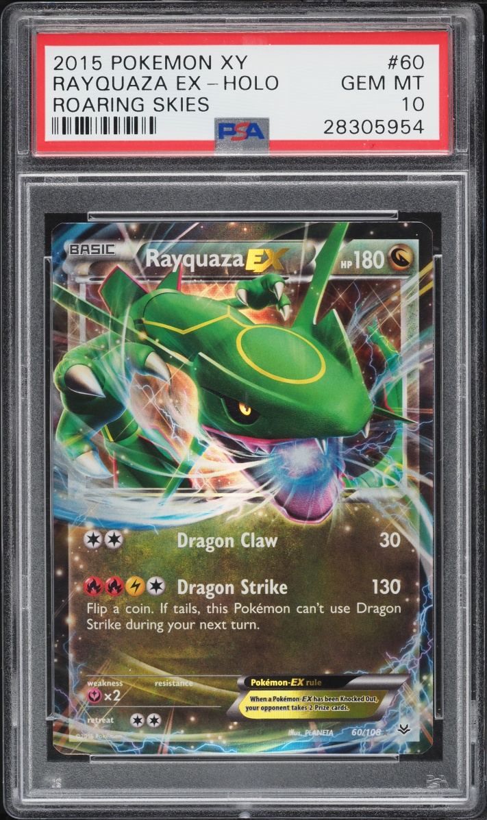 2015 Pokemon XY Roaring Skies Holo Rayquaza EX #60 PSA 10 GEM MINT