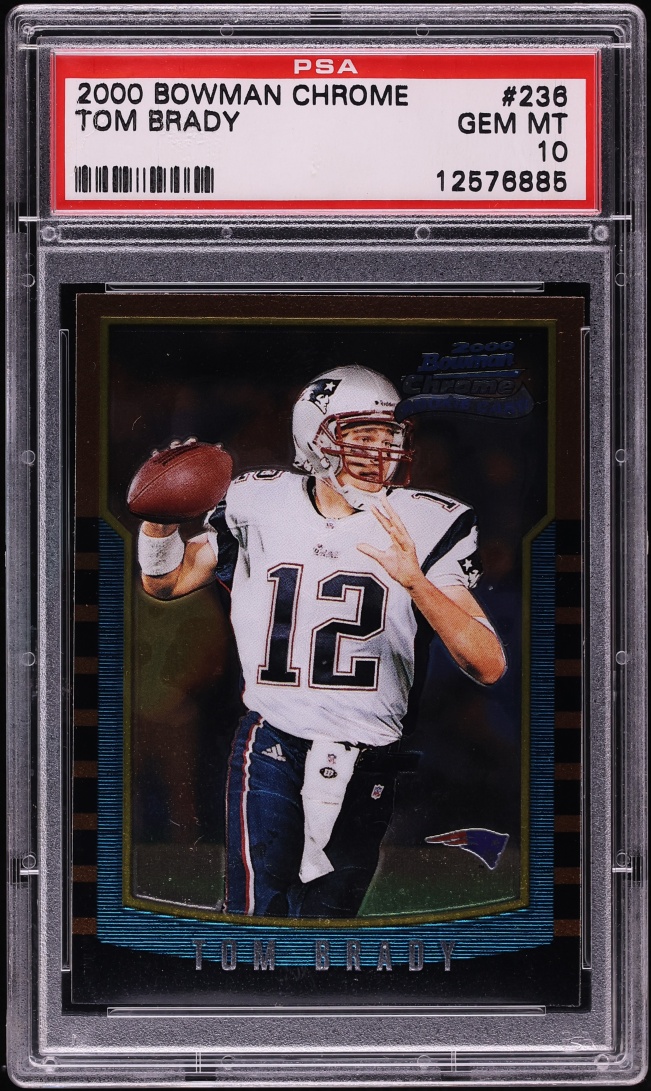 2000 Bowman Chrome Tom Brady ROOKIE #236 PSA 10 GEM MINT