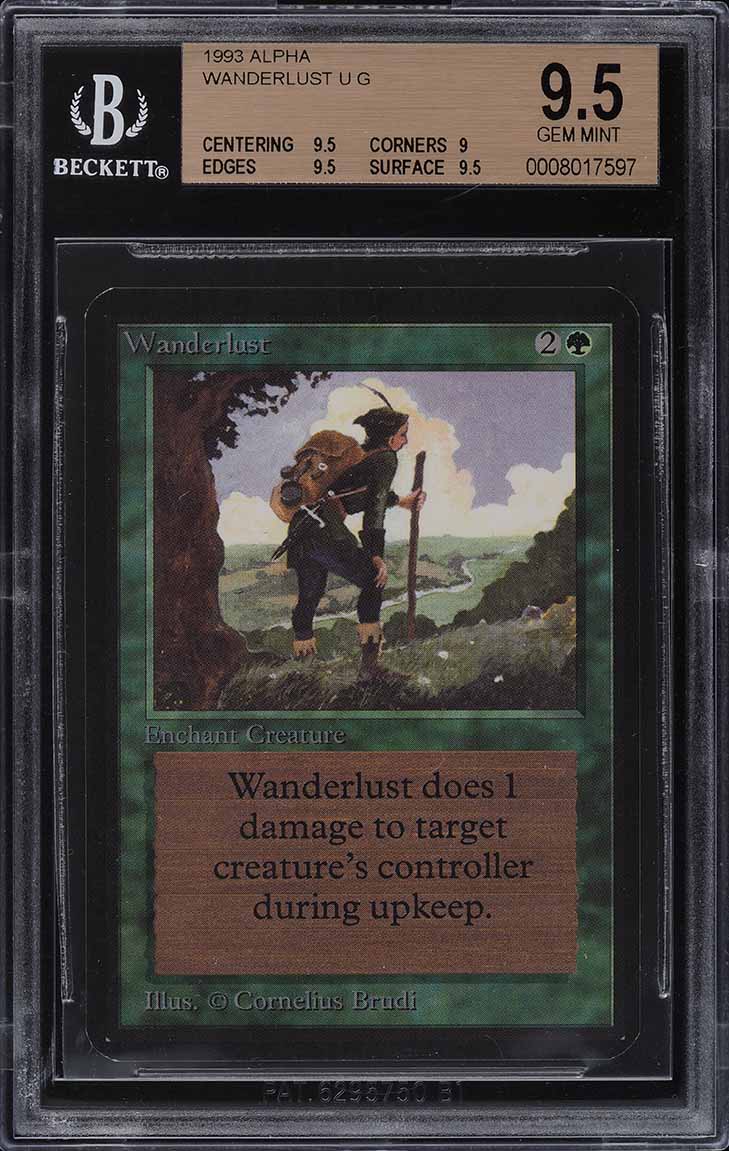 1993 Magic The Gathering MTG Alpha Copper Tablet U A BGS 9.5 GEM