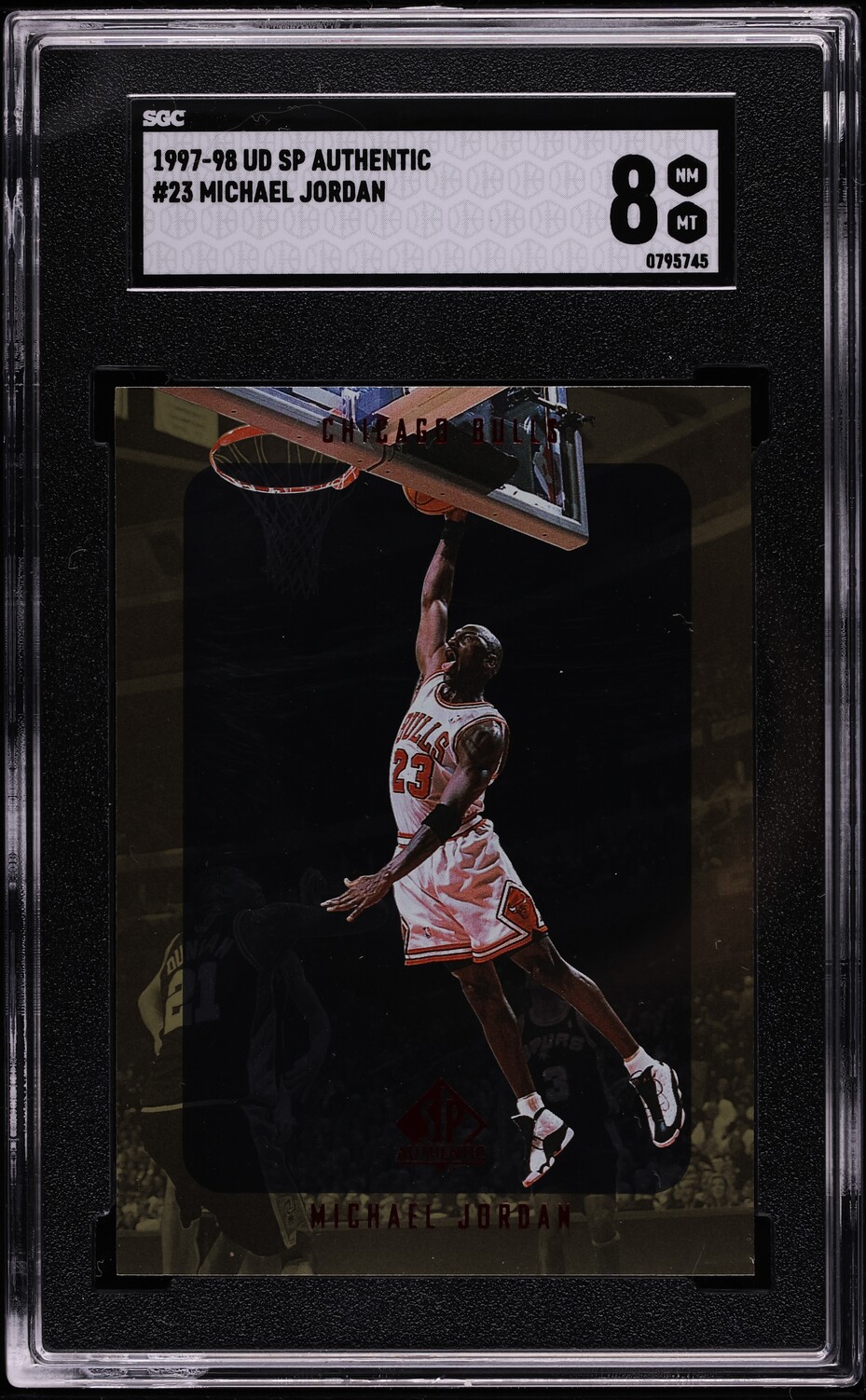 1997 SP Authentic Michael Jordan #23 SGC 8 NM-MT