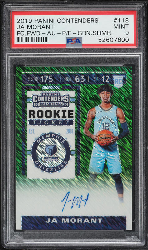 2019 Panini Prizm Sensational Signatures Ja Morant ROOKIE AUTO