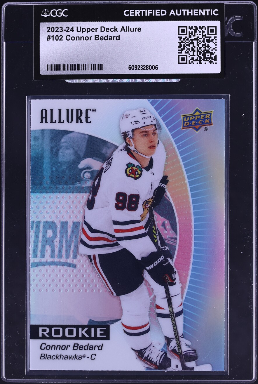 2023 Upper Deck Allure Connor Bedard ROOKIE #102 CGC AUTH