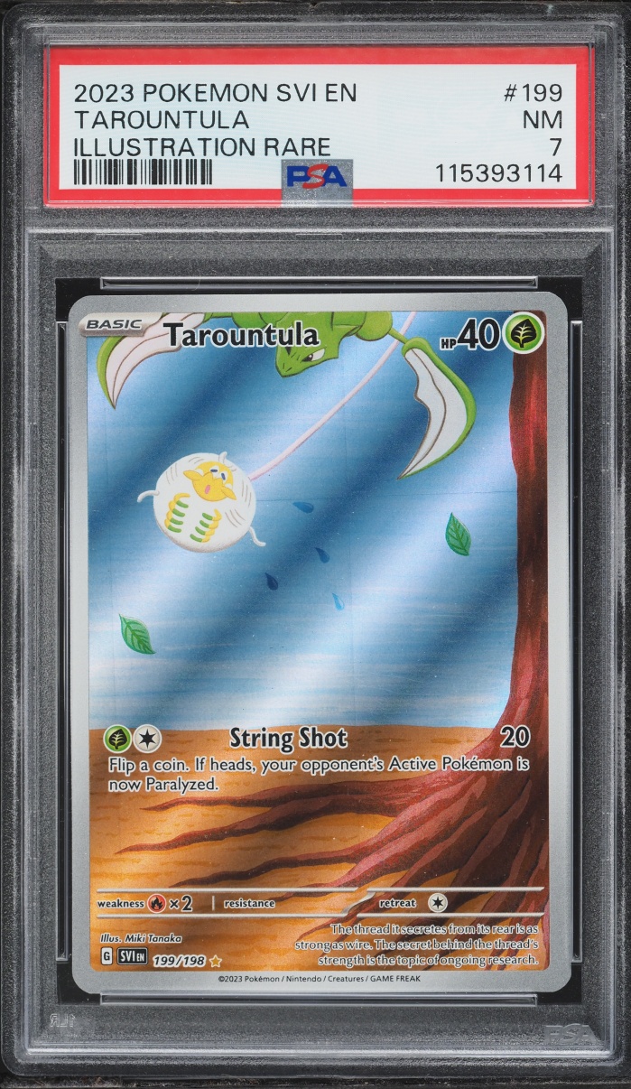 2023 Pokemon Scarlet & Violet IR Tarountula #199 PSA 7 NRMT