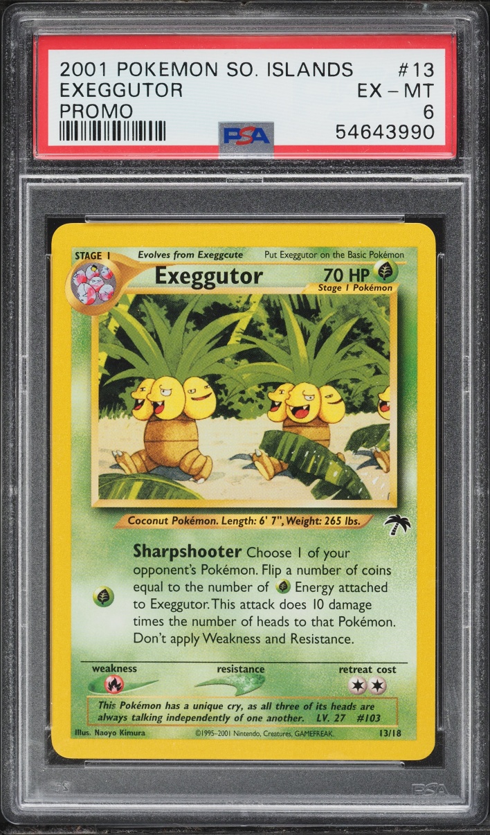 2001 Pokemon Southern Islands Promo Exeggutor #13 PSA 6 EXMT