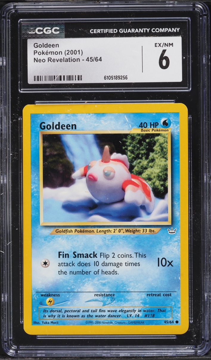 2001 Pokemon Neo Revelation Goldeen #45 CGC 6 EXMT