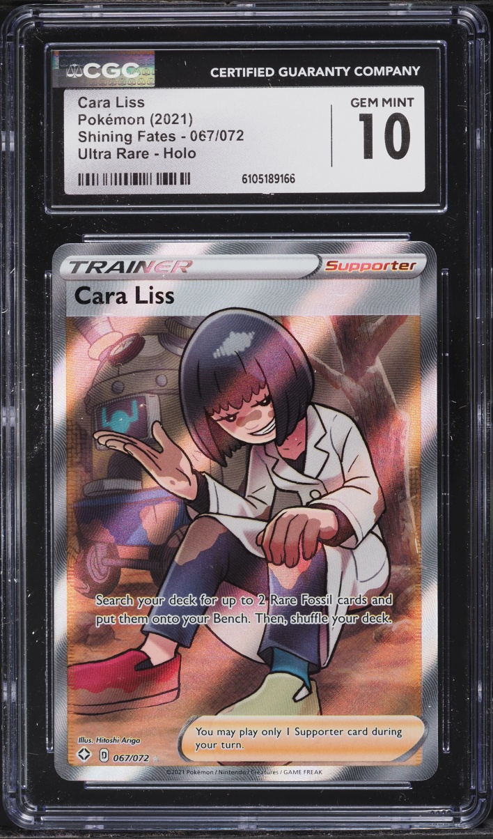 2021 Pokemon Sword & Shield Shining Fates Full Art Cara Liss #67 CGC 10 GEM MINT