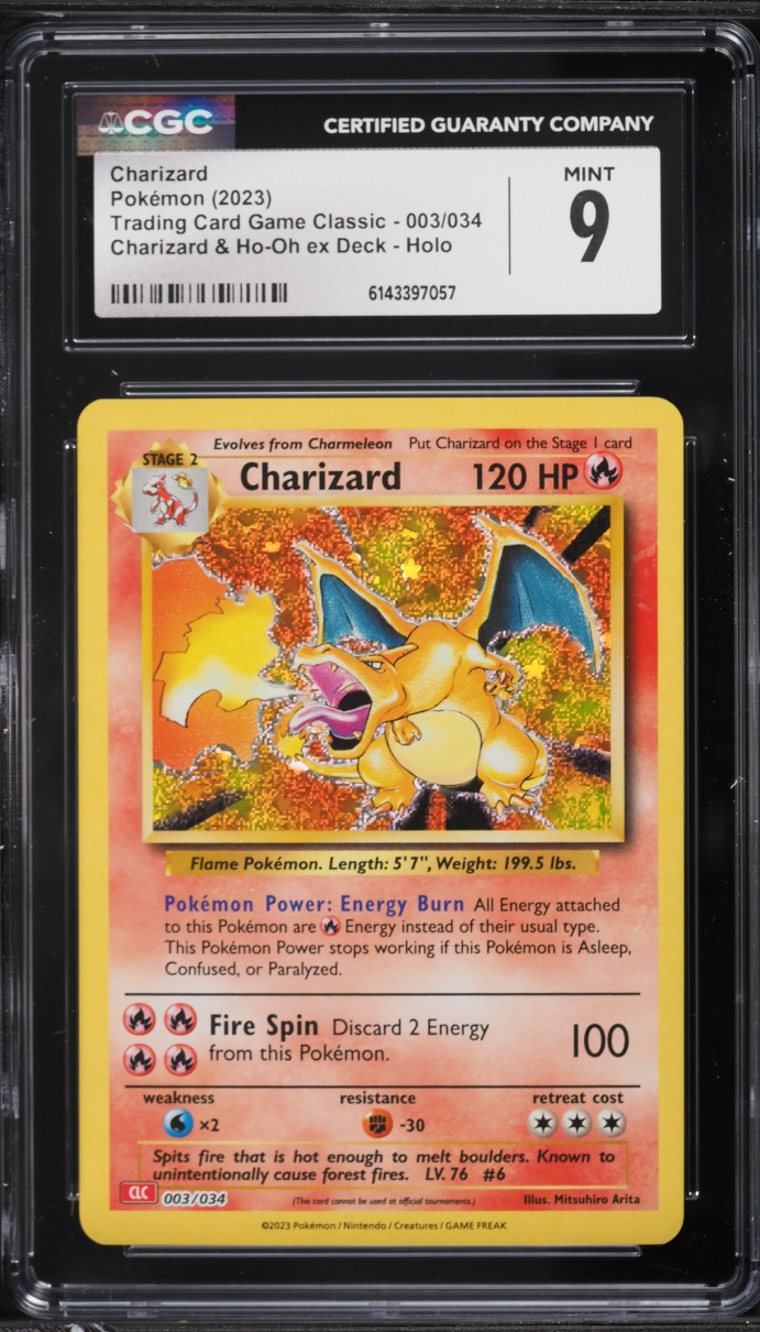 2023 Pokemon TCG Classic Collection Holo Charizard #3 CGC 9 MINT