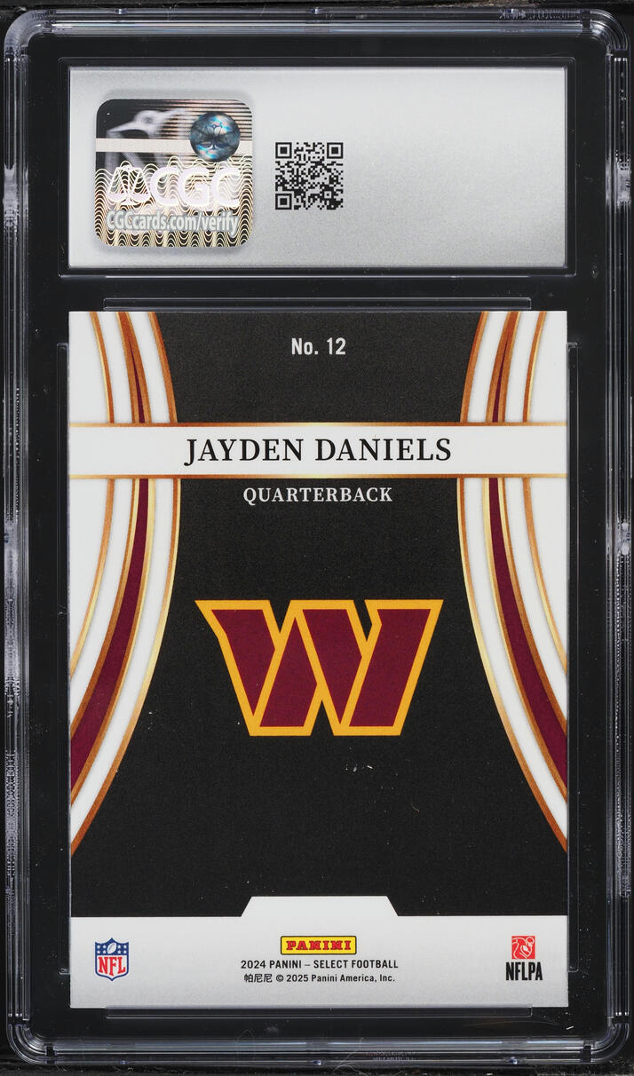 2024 Select Turbocharged Jayden Daniels ROOKIE #12 CGC 10 GEM MINT