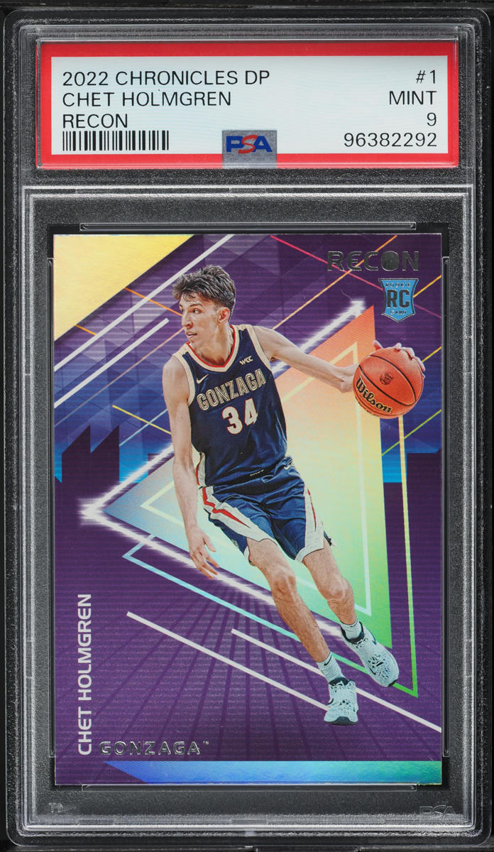 2022 Panini Chronicles Draft Picks Recon Chet Holmgren ROOKIE #1 PSA 9 MINT