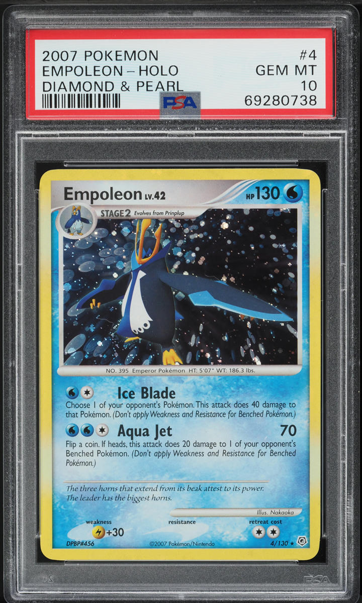 2007 Pokemon Diamond & Pearl Holo Empoleon #4 PSA 10 GEM MINT