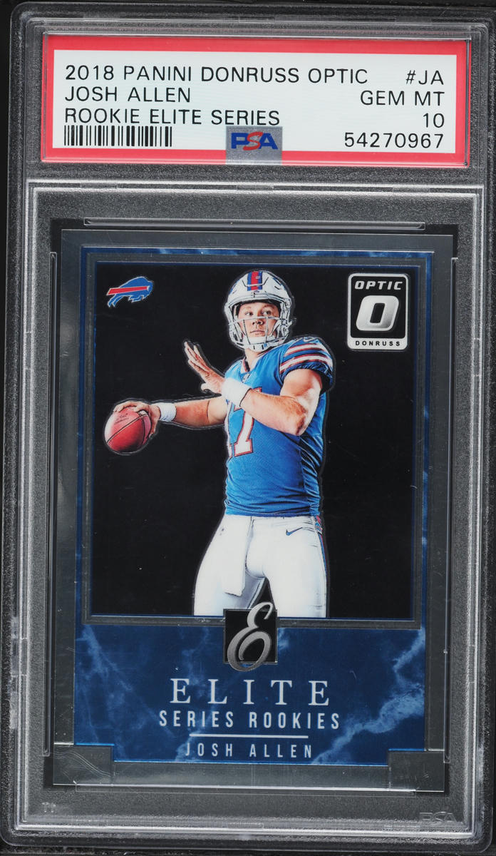 2018 Donruss Optic Elite Series Josh Allen ROOKIE #RES-JA PSA 10 GEM MINT