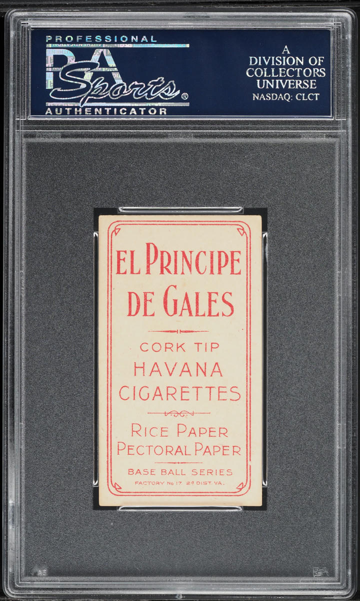 1909-11 T206 Heinie Wagner BAT ON RIGHT SHOULDER, EL PRINCIPE DE GALES PSA 5.5