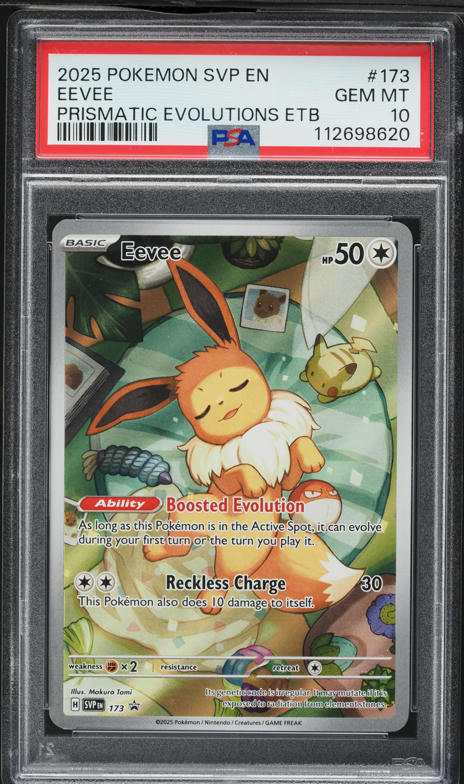2002 Pokemon Legendary Collection Reverse Holo Eevee #74 CGC 9.5