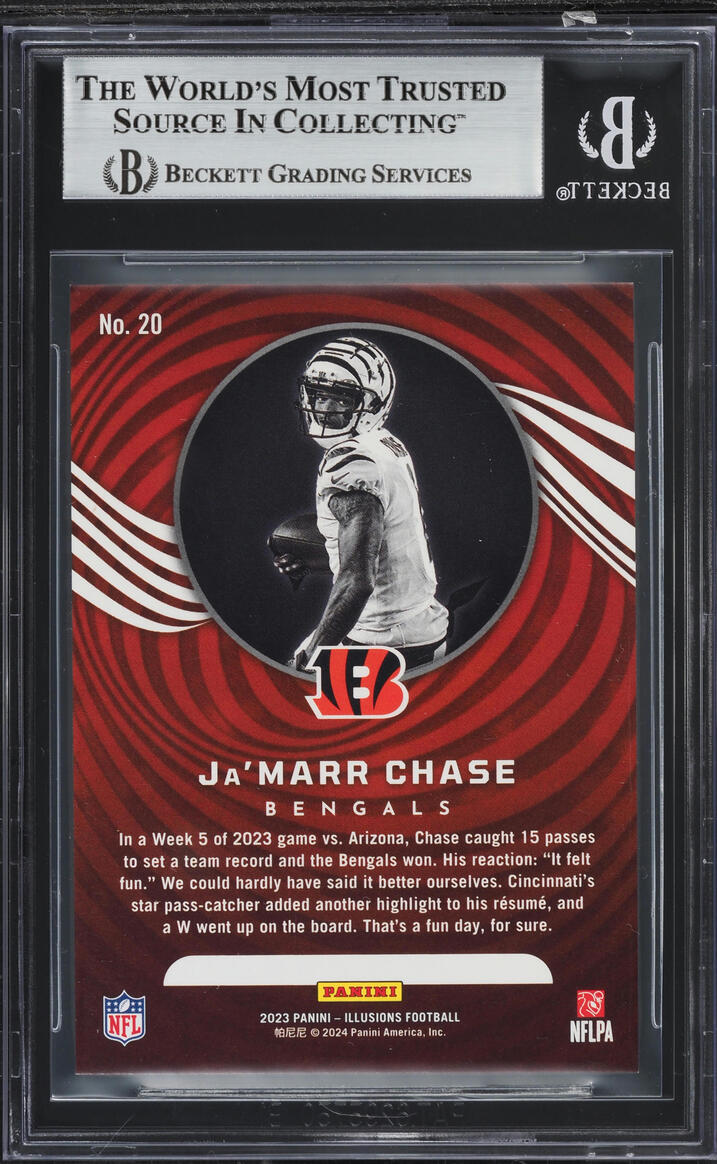 2023 Panini Illusions Ja'Marr Chase #20 BGS 8 NM-MT